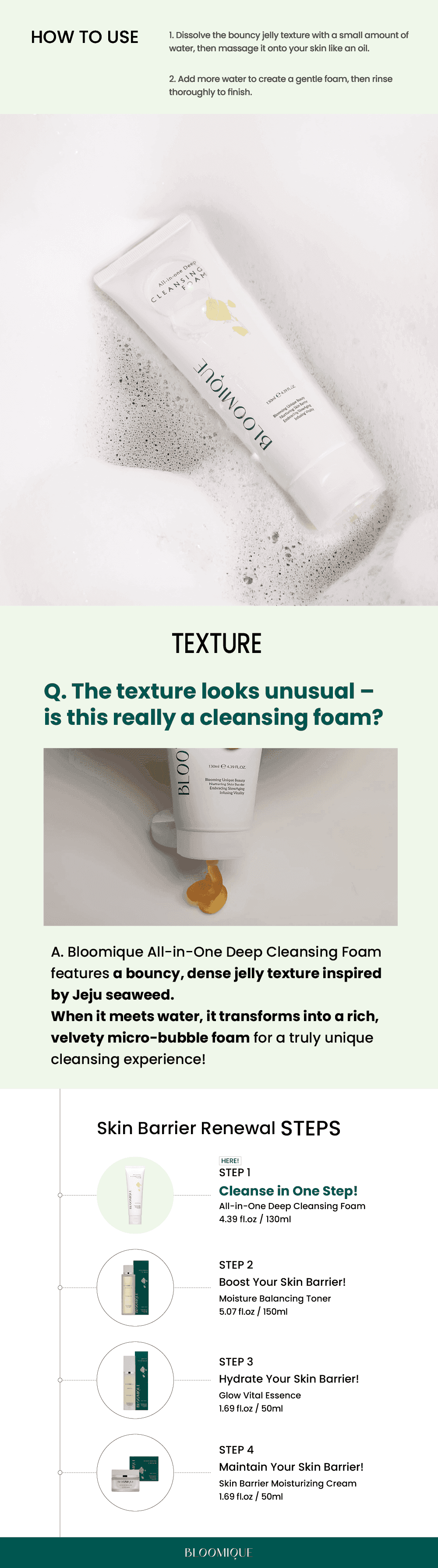 BLOOMIQUE Microbiome Cleanser 2