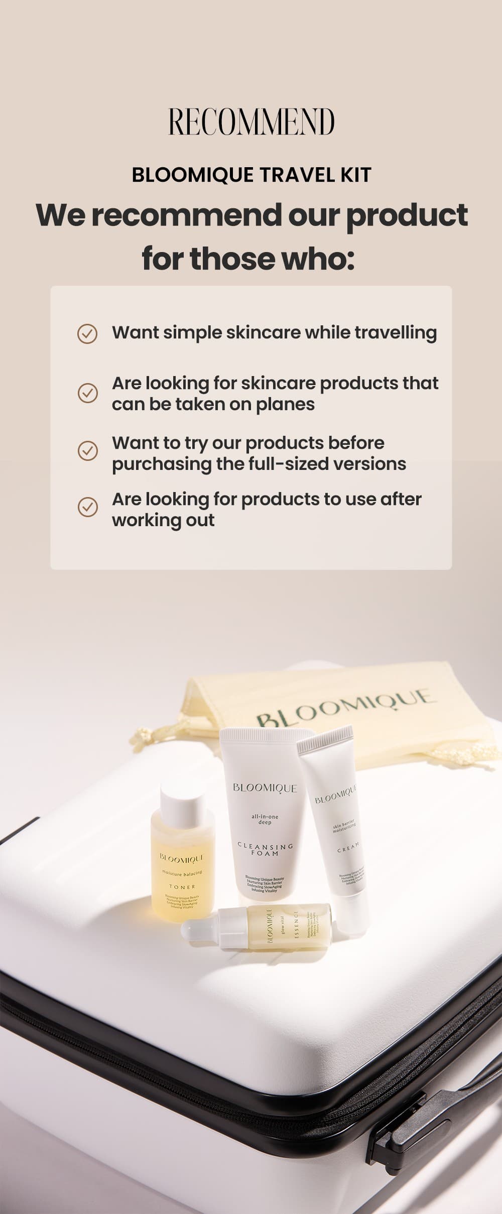 BLOOMIQUE Travel Kit 3